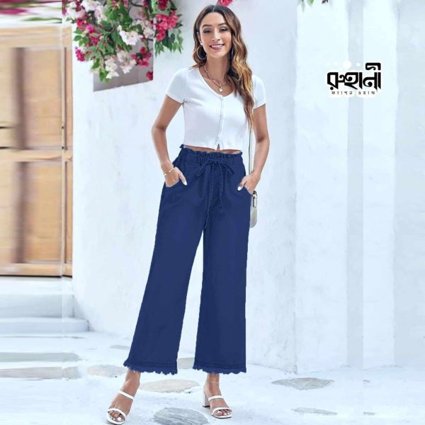 লেডিস জিন্স প্লাজো প্যান্ট | Trendy Ladies Jeans Plazo Pant